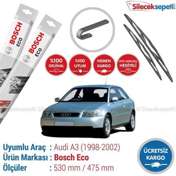 Bosch Eco Audi A3 1998-2002 Silecek Takımı