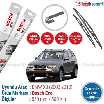 Bosch Eco BMW X3 2003-2010 E83 Silecek Takımı