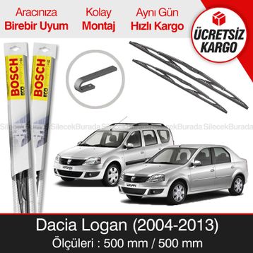 Bosch Eco Dacia Logan 2004-2013 Silecek Takımı