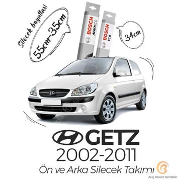 Bosch Eco Hyundai Getz 2002-2011 Arka Silecek