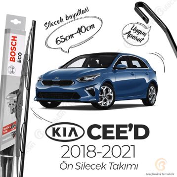 Bosch Eco Kia Ceed Ön 2018-2021 Silecek Takımı