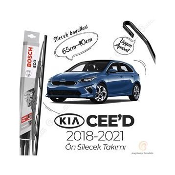 Bosch Eco Kia Ceed Ön 2018-2021 Silecek Takımı