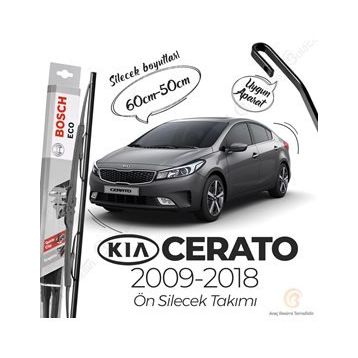 Bosch Eco Kia Cerato 2014-2017 Ön Silecek Takımı