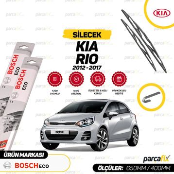Bosch Eco Kia Rio 2012-2017 Silecek Takımı