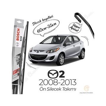 Bosch Eco Mazda 2 Ön 2008-2013 Silecek Takımı