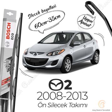 Bosch Eco Mazda 2 Ön 2008-2013 Silecek Takımı
