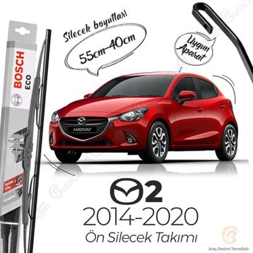 Bosch Eco Mazda 2 Ön 2014-2020 Silecek Takımı