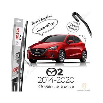 Bosch Eco Mazda 2 Ön 2014-2020 Silecek Takımı
