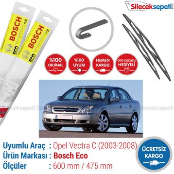 Bosch Eco Opel Vectra C 2003-2008 Silecek Takımı