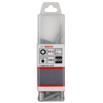 Bosch Eco PZ 2x25 mm 100'lü Vidalama Ucu