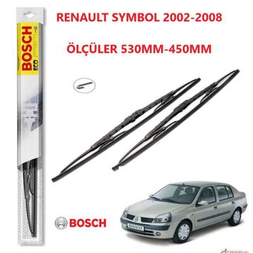 Bosch Eco Renault Symbol 2000-2008 Silecek Takımı