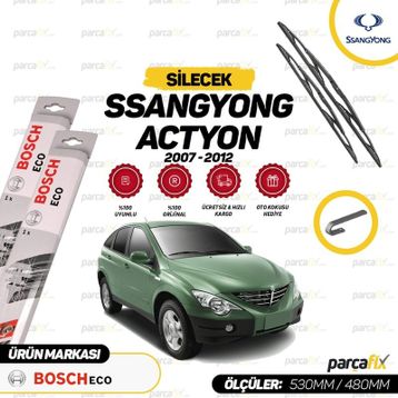 Bosch Eco Ssangyong Actyon 2007-2012 Silecek Takımı