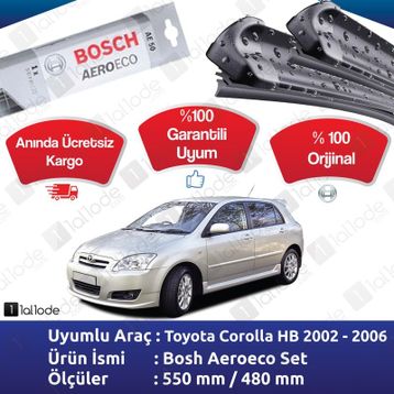 Bosch Eco Toyota Corolla Hatchback 2002-2006 Silecek