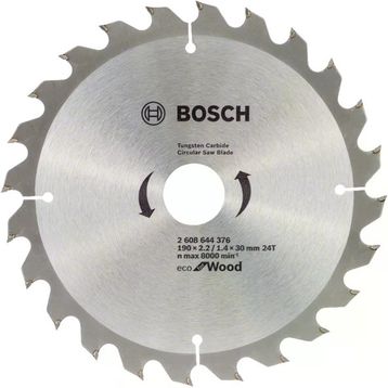 Bosch Ecow 190x30 mm 24 Diş Daire Testere Bıçağı