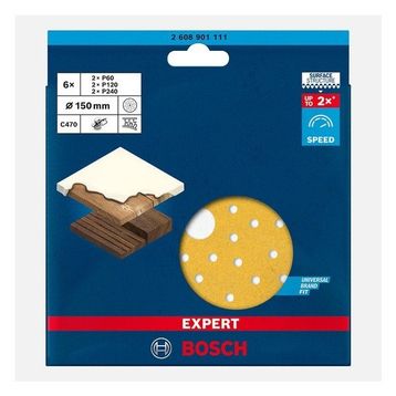Bosch EXC470 S21261 Hook Look 6'lı EXP Zımpara