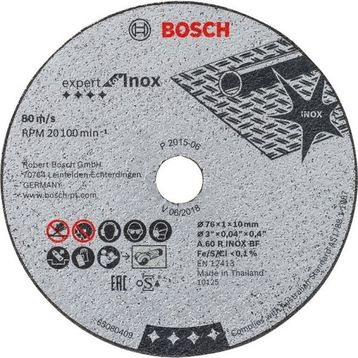 Bosch Expert For Inox 76x1x10 mm Metal Disk