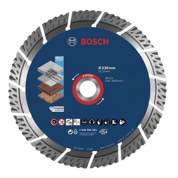 Bosch Expert MultiMeterial Yapı Malzemeleri İçin Elmas 230 mm Testere