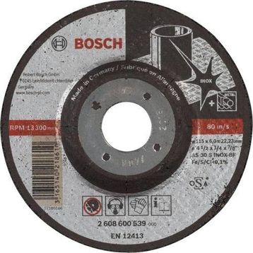 Bosch Expert Serisi 115x6.0 mm Bombeli Inox Paslanmaz Çelik Taşlama Diski