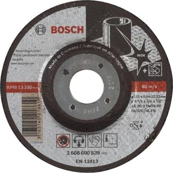 Bosch Expert Serisi 115x6.0 mm Bombeli Inox Paslanmaz Çelik Taşlama Diski
