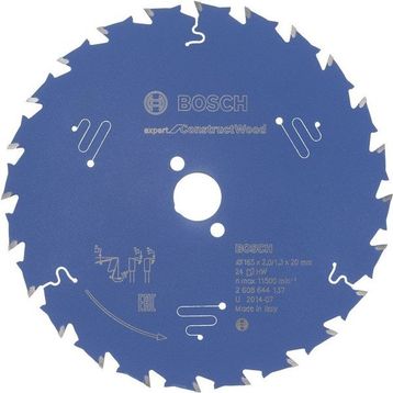 Bosch Expert Serisi 165x20 mm 24 Diş İnşaat Ahşabı Daire Testere Bıçağı
