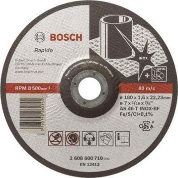 Bosch Expert Serisi 180x1.6 mm Rapido Taş Bombeli Inox Paslanmaz Çelik Kesme Diski