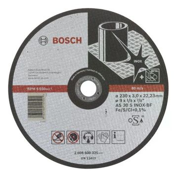 Bosch Expert Serisi 230x3.0 mm Düz Inox Taş Paslanmaz Çelik Kesme Diski