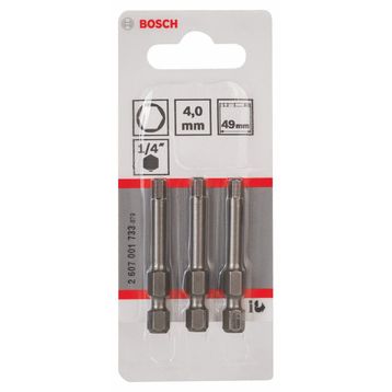 Bosch Extra Hard HEX4x49 mm 3'lü Vidalama Ucu