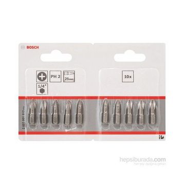 Bosch Extra Hard PH2x25 mm 10'lu Vidalama Ucu