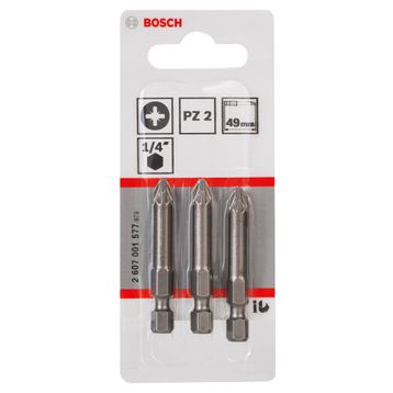 Bosch Extra Hard PZ 2x49 mm 3'lü Vidalama Ucu