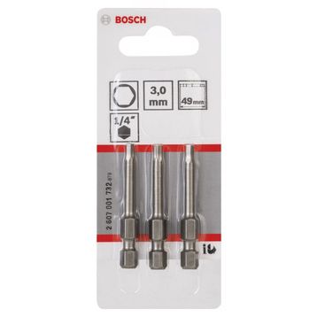 Bosch Extra Hard Serisi HEX 3x49 mm 3'lü Vidalama Ucu