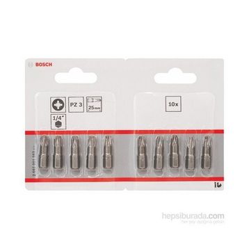 Bosch ExtraHard PZ 3x25 mm 10'lu Vidalama Ucu