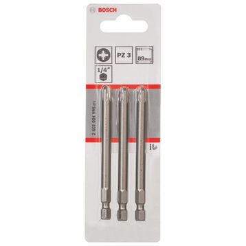 Bosch ExtraHard PZ 3x89 mm 3'lü Vidalama Ucu