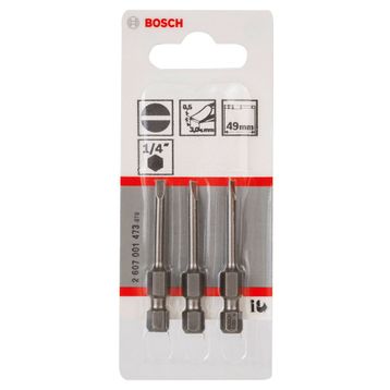 Bosch ExtraHard S0.5x3.0x49 mm 3'lü Vidalama Ucu
