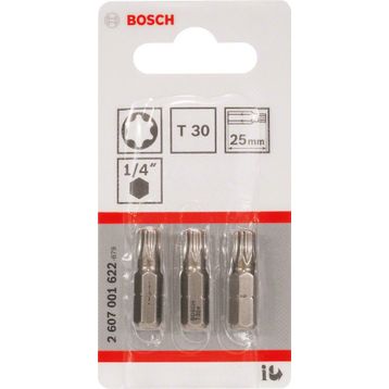 Bosch ExtraHard T30x25 mm 3'lü Vidalama Ucu