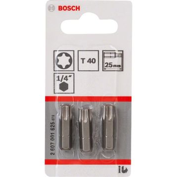 Bosch ExtraHard T40x25 mm 3'lü Vidalama Ucu