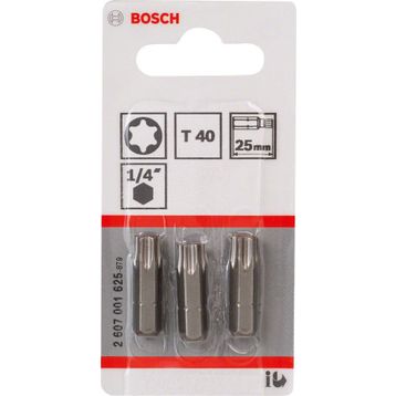 Bosch ExtraHard T40x25 mm 3'lü Vidalama Ucu