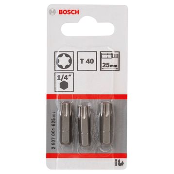 Bosch ExtraHard T40x25 mm 3'lü Vidalama Ucu
