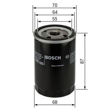 Bosch Fiat Panda 1.1 2009-2011 Yağ Filtresi