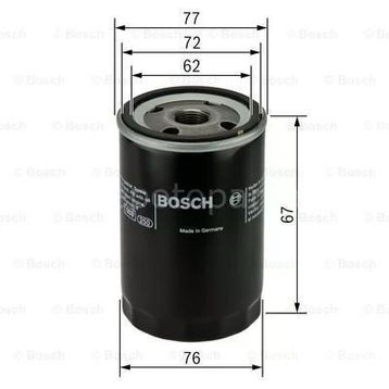 Bosch Fiat Punto 1.8 i.e. 16V 2003-2010 Yağ Filtresi