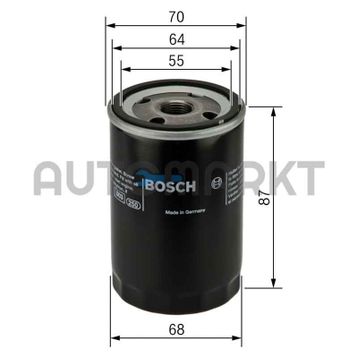 Bosch Fiat Stilo 1.4 16V 2004-2007 Yağ Filtresi