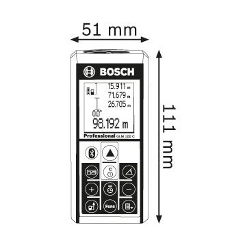 Bosch GLM 100 C Uzaklık Ölçer