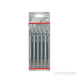 Bosch Hızlı Kesim Serisi Ahşap İçin T 344 D 5 Li Paket Dekupaj Testeresi Bıçağı