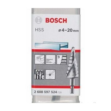Bosch Hss 9 Kademeli 4x20 mm Matkap Ucu