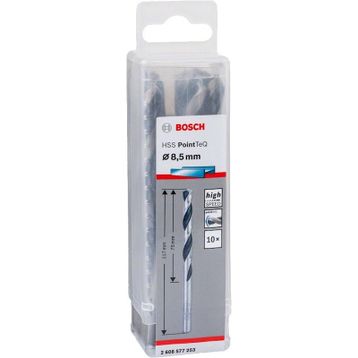 Bosch HSS-POİNTEQ 8.5 mm 10'lu Metal Matkap Ucu