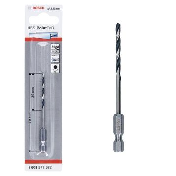 Bosch HSSPointTeQ HEX Metal 2.5 mm Matkap Ucu