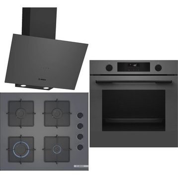 Bosch HUA736EN0T - POP6C9P30O - DWK64PJ70T Gri 3'lü Ankastre Set