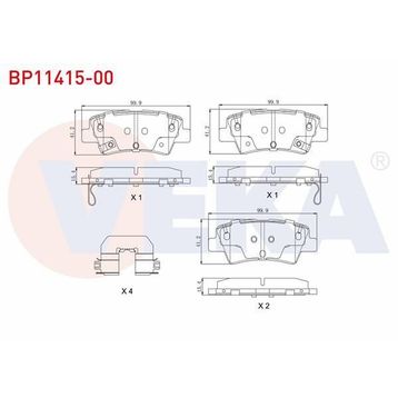 Bosch Hyundai Accent Blue 1.6 2010-2018 Arka Fren Balatası