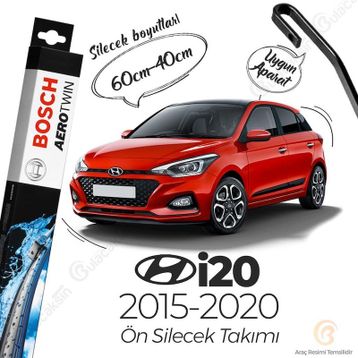 Bosch Hyundai İ20 Muz 2015-2020 Silecek Takımı
