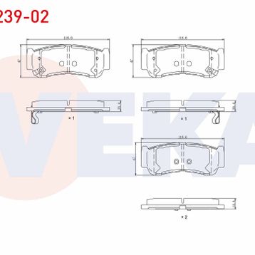 Bosch Hyundai Santa Fe 2.0 CRDi 2013-2015 Ön Fren Balatası
