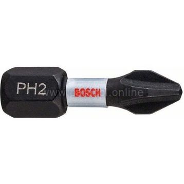 Bosch Impact Control Serisi PH2x25 mm 2'li Vidalama Ucu